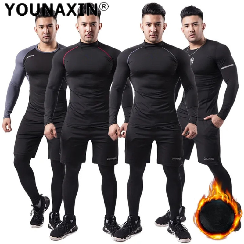 3-piece Men Plush Warm Sports  - Yoga Fitness Training recension och pris