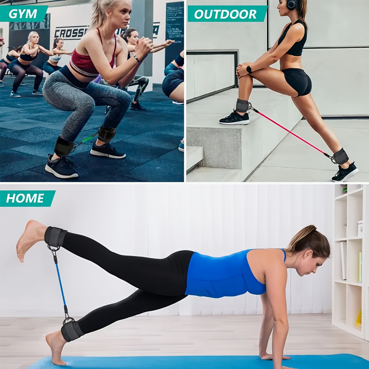 5‑Piece Ankle Resistance Band  - Yoga Fitness Resistance Band recension och pris