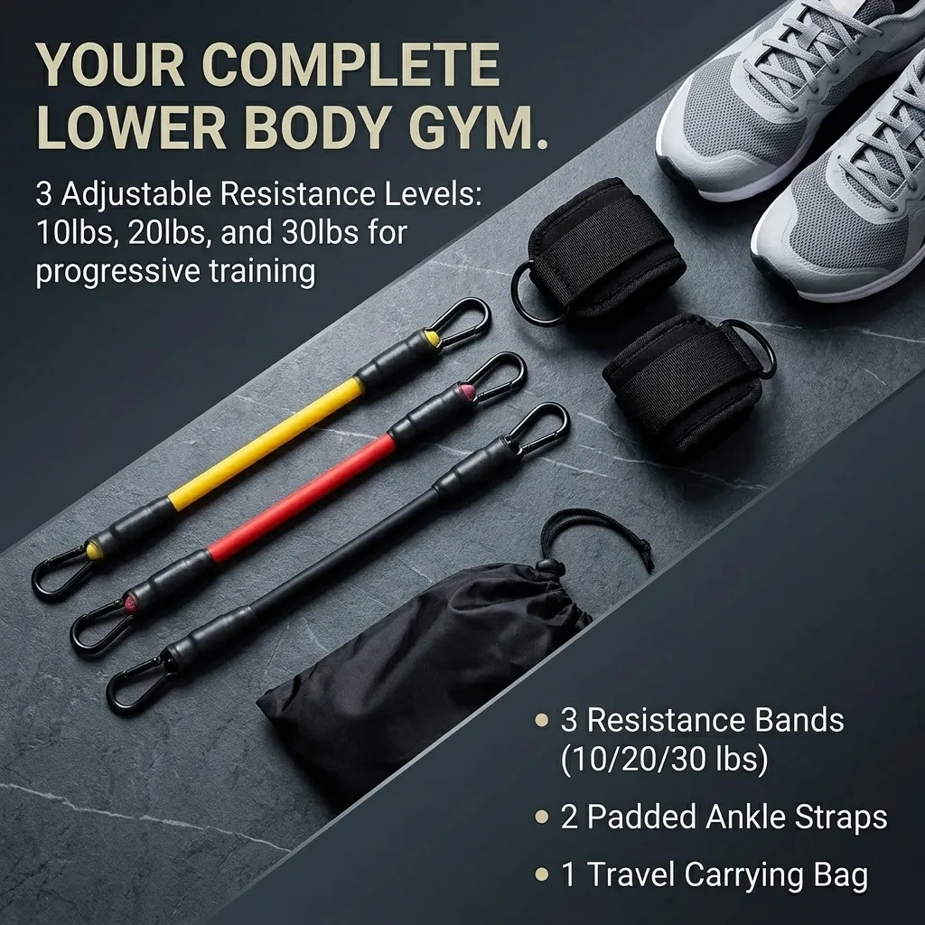 5‑Piece Ankle Resistance Band  - Yoga Fitness Resistance Band recension och pris