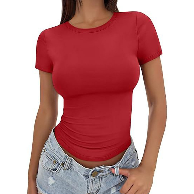 Set-in Shoulder Crew Neck Shor - Yoga Fitness Training recension och pris