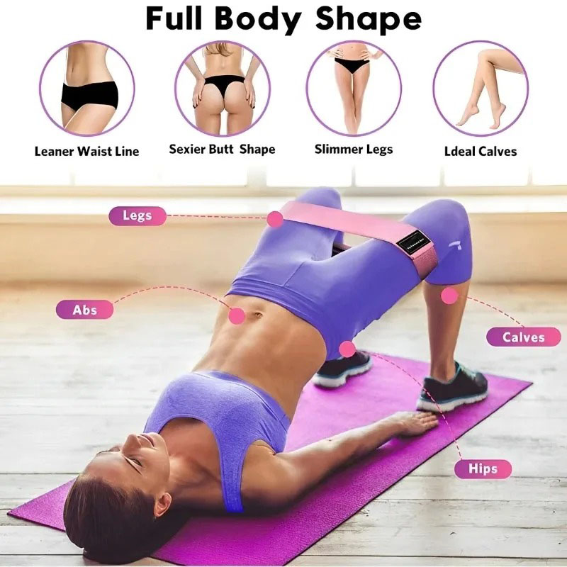 3Pcs Fabric Resistance Hip Boo - Yoga Fitness Resistance Band recension och pris