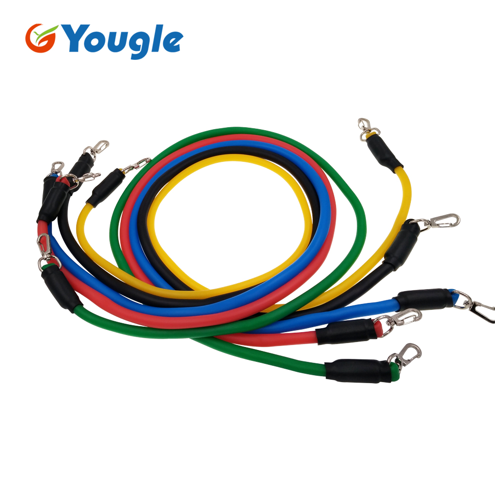 YOUGLE 11pcs/set Pull Rope Fit - Yoga Fitness Resistance Band recension och pris