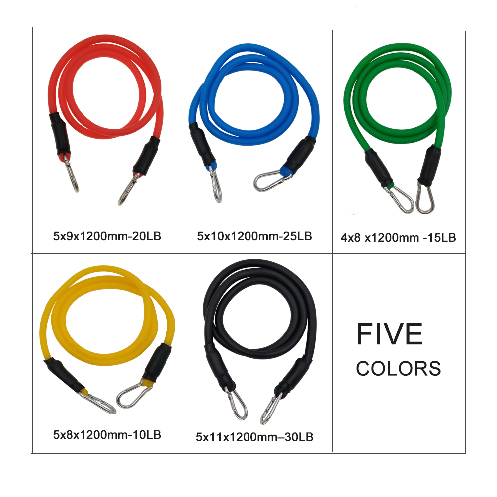 YOUGLE 11pcs/set Pull Rope Fit - Yoga Fitness Resistance Band recension och pris
